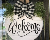 Door Hanger, Door Sign, Front Door Sign, Door Decor, Welcome Sign