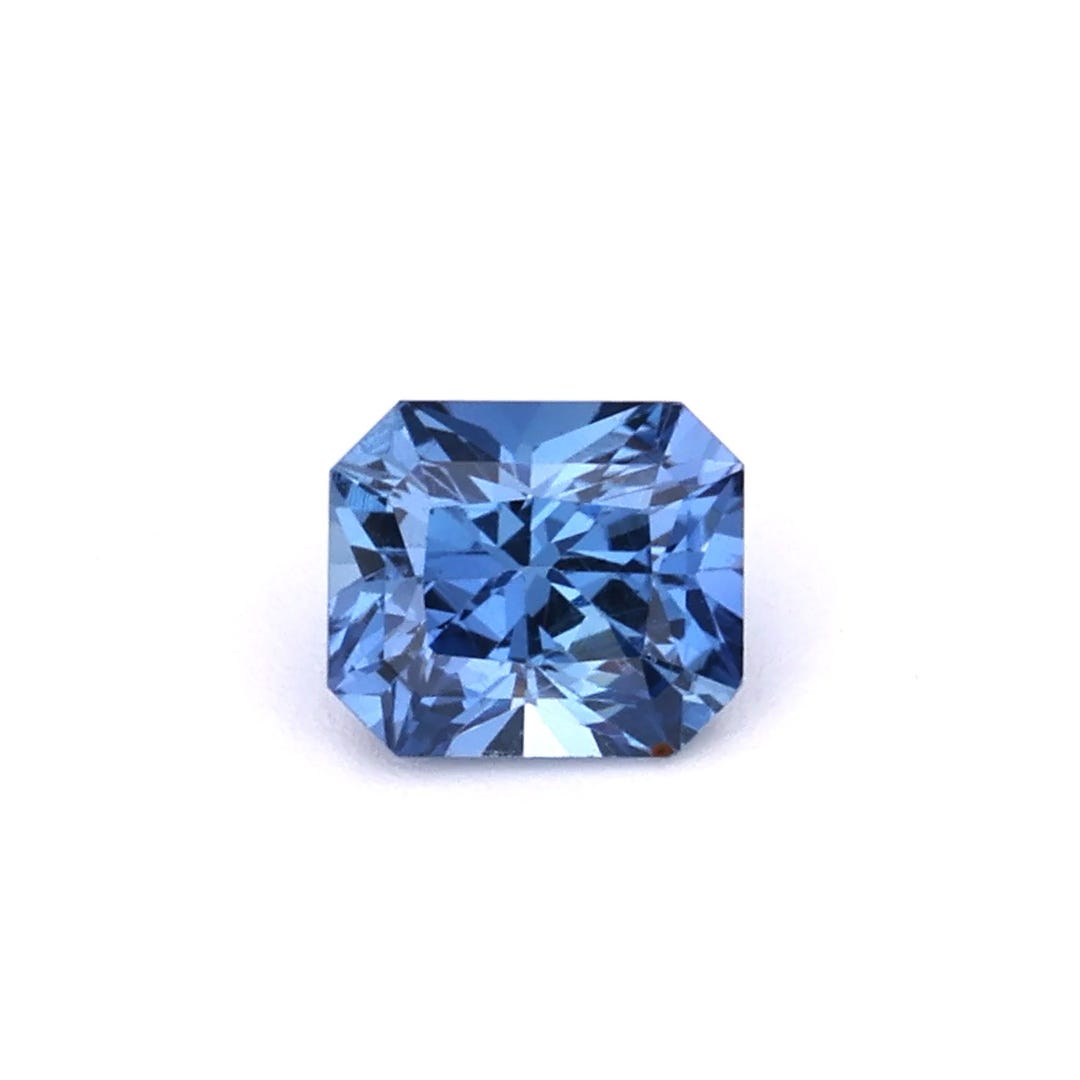0.85ct Natural Heat Only Sapphire Blue Radiant 5.80x4.97mm - Etsy UK