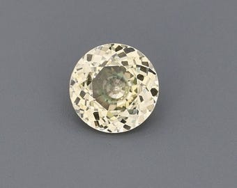 0.85ct Natural Unheated Sapphire Yellow Round 5.99x5.99mm