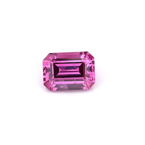 0.73ct Natural Unheated Sapphire Red / Purple Emerald 5.97x4.34mm