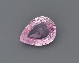 1.1ct Natural Heat Only Sapphire Pink Pear 8.07x6.01mm