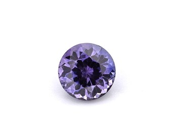 0.9ct Natural Unheated Sapphire Purple Round 5.47x5.46mm