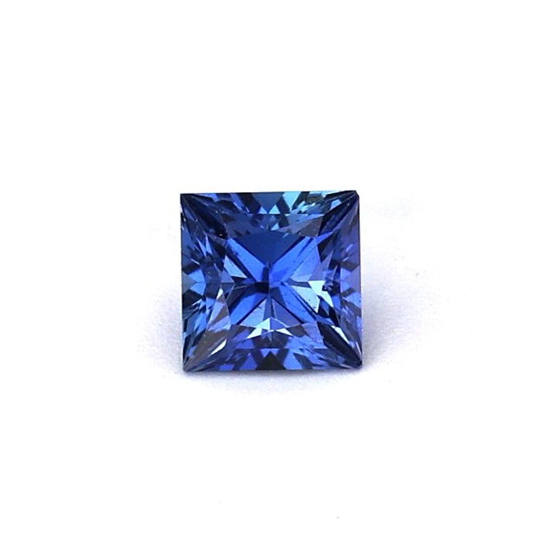 0.28ct Natural Heat Only Sapphire Blue Princess 3.41x3.39mm - Etsy