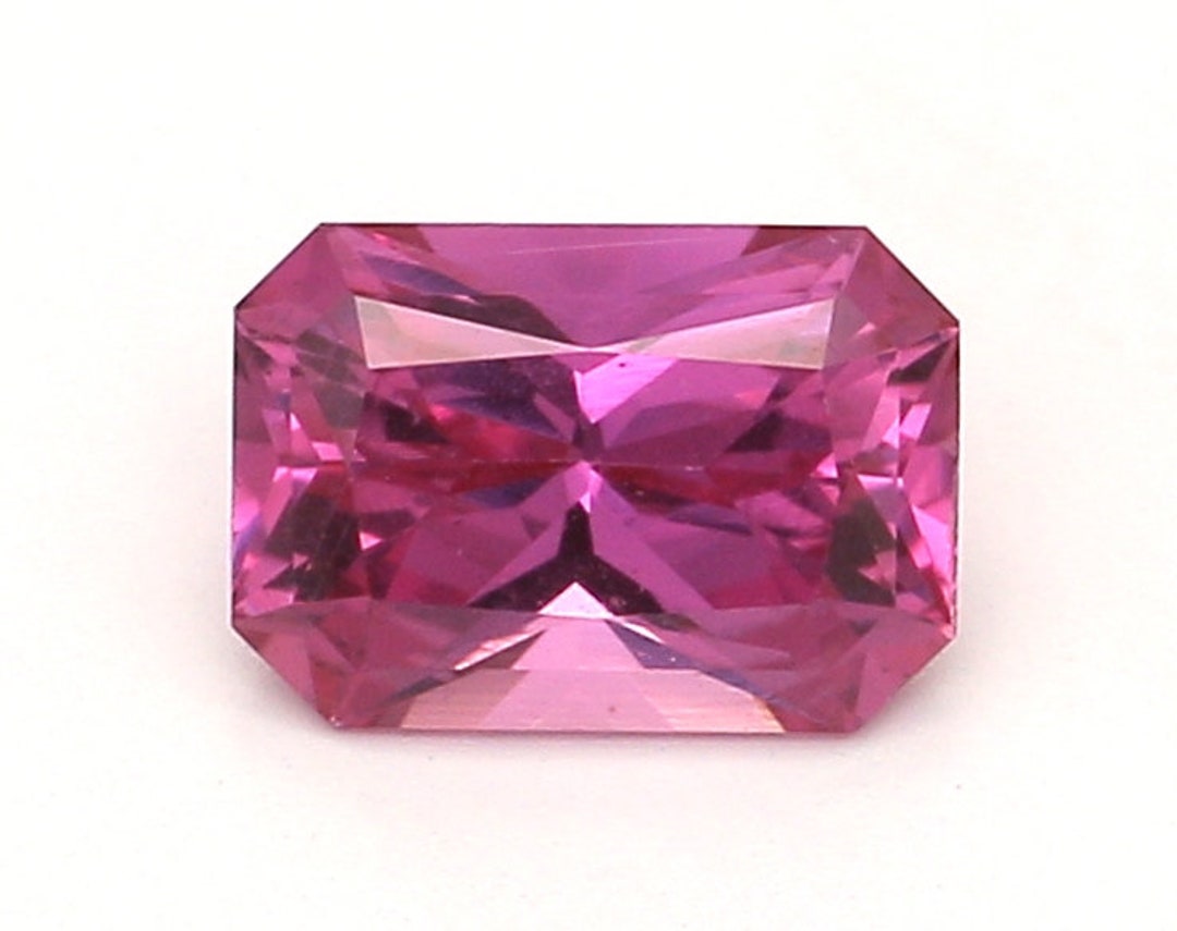 0.642 Carat Purple Sapphire Good Cut Radiant 5.83 X 4.11 Mm - Etsy