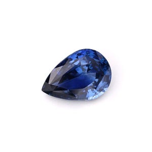 1.01ct Natural Unheated Sapphire Blue Pear 7.62x5.37mm