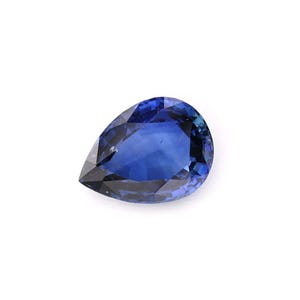 1.01ct Natural Unheated Sapphire Blue Pear 7.46x5.57mm