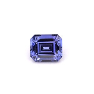 1.52ct Natural Unheated Sapphire Violet Emerald 6.99x5.99mm