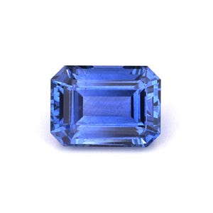 1.51ct Natural Unheated Sapphire Blue Emerald 7.43x5.46mm