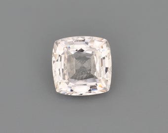 0.78ct Natural Unheated Sapphire Pink-Orange Emerald 5.35x5.35mm