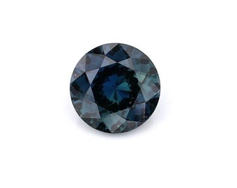 1,1 ct Natuurlijke Onverhitte Saffier Blauwgroen Rond 6,49x6,48 mm