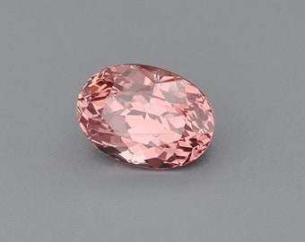 1.560 Carat Padparadscha Sapphire for Personalized Unique Engagement Ring, Oval Precious Stone for Custom 14K White Gold Jewelry
