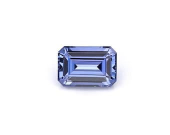 0.92ct Natural Unheated Sapphire Violet Emerald 6.51x4.48mm