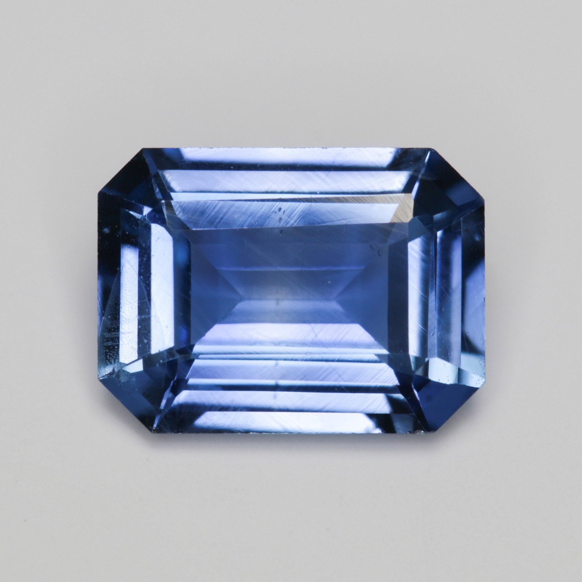 1.495 Carat Blue Sapphire Very Good Cut Emerald 7.93 x 5.85 mm | Etsy