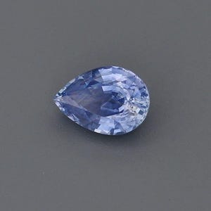 0.55ct Natural Heat Only Sapphire Blue Pear 5.92x4.17mm