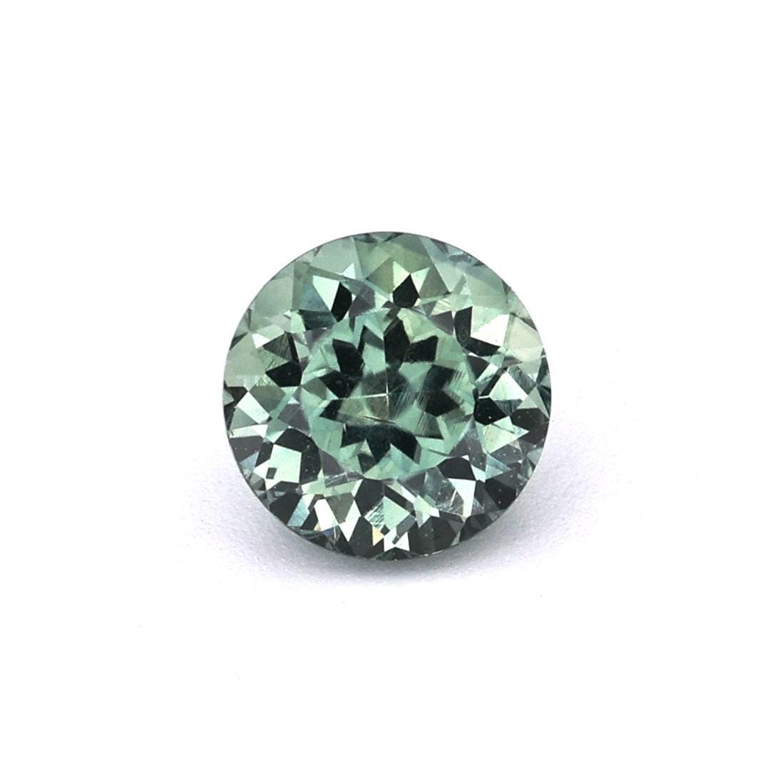 1.14ct Natural Heat Only Sapphire Blue-green Round 5.90x5.91mm - Etsy UK
