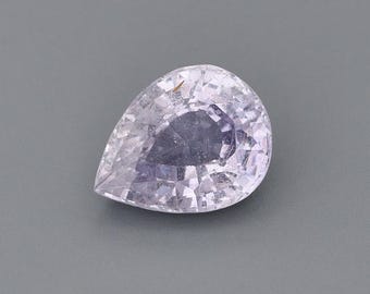 2.14ct Natural Heat Only Sapphire Purple Pear 9.14x7.03mm
