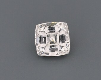 1.38ct Natural Unheated Sapphire Yellow / White Cushion 6.06x6.03mm