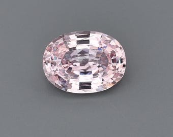 1.37ct Natural Heat Only Sapphire Pink-Orange Oval 8.02x6.01mm