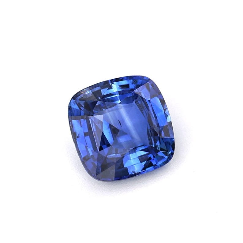 1.38ct Natural Heat Only Sapphire Blue Cushion 6.49x6.45mm - Etsy UK