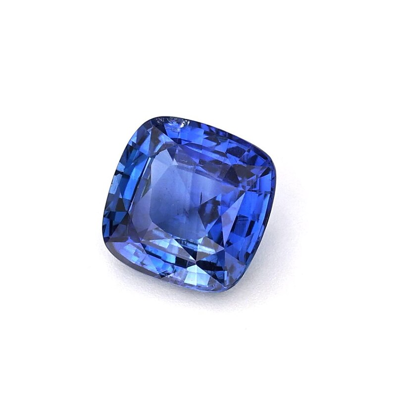 1.38ct Natural Heat Only Sapphire Blue Cushion 6.49x6.45mm - Etsy UK
