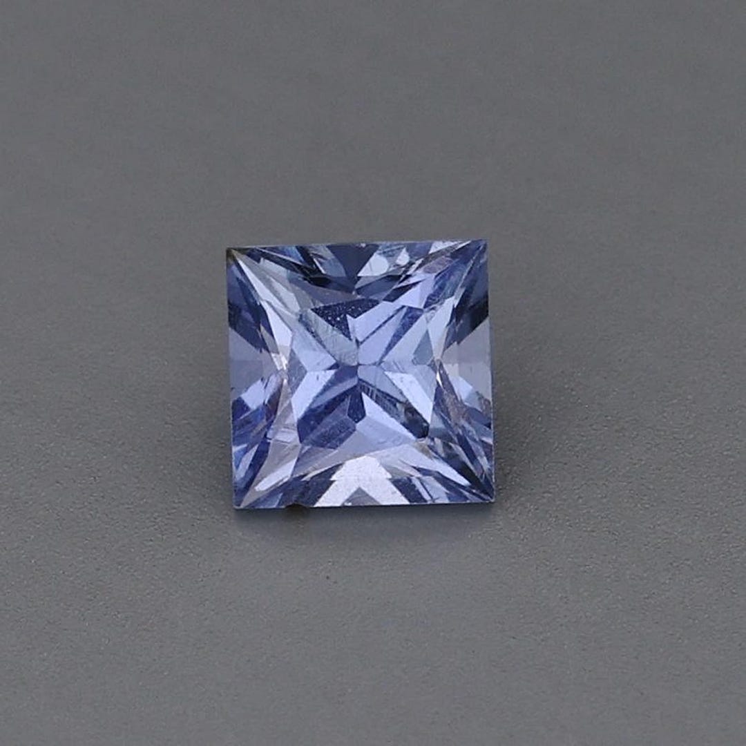 0.64ct Natural Heat Only Sapphire Blue Princess 4.56x4.55mm - Etsy
