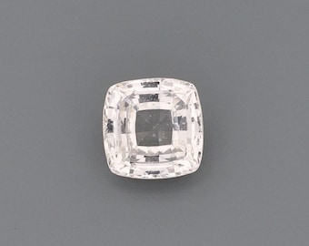 Natuurlijke, onverhitte saffier van 1,29 ct, roze, kussenvorm, 6,22 x 6,20 mm