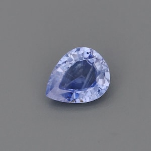 1.3ct Natural Heat Only Sapphire Blue Pear 7.93x6.37mm