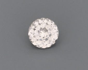0.94ct Natural Unheated Sapphire Pink-Orange Round 5.98x5.97mm