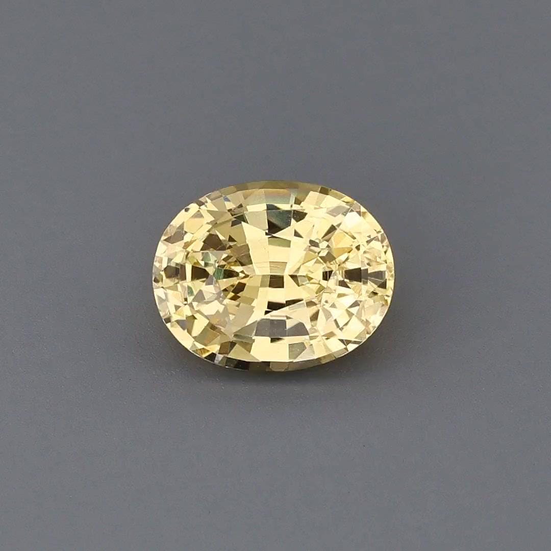 2.26ct Natural Heat Only Sapphire Yellow Oval 8.81x6.94mm - Etsy