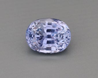 3.21ct Natürlicher ungewärmter Saphir Violett Oval 9.72x7.66 mm