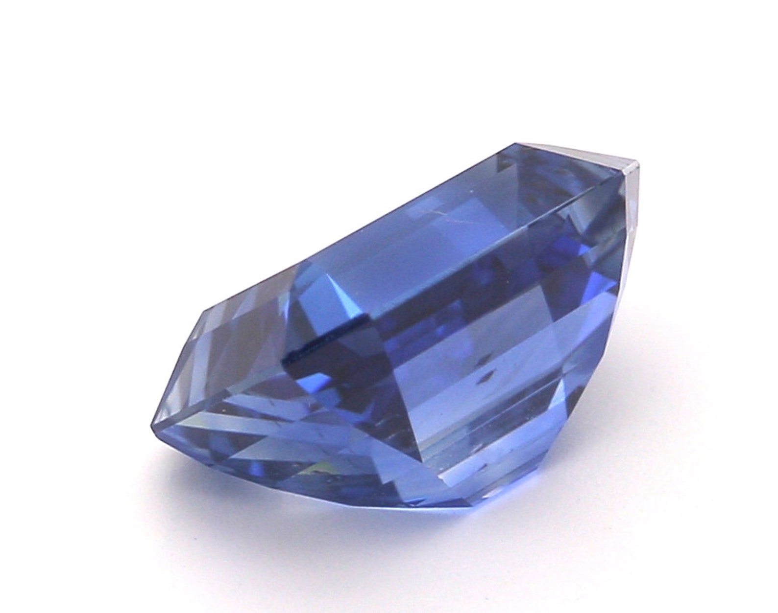 1.49 Carat Blue Sapphire Emerald Cut 6.8 x 5.5 mm Heated | Etsy