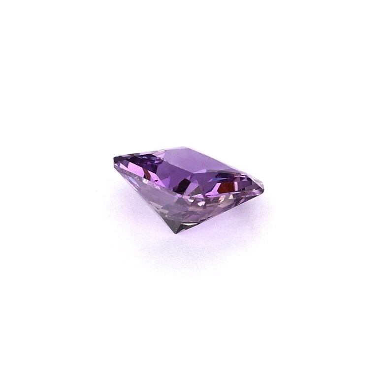 0.66ct Natural Heat Only Sapphire Purple Square Radiant 5.00x4.95mm ...