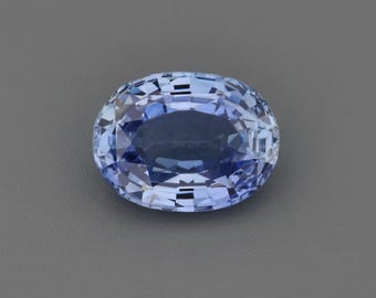 1,22 ct natuurlijke, hittebehandelde saffierblauwe ovale diamant, 7,31 x 5,46 mm