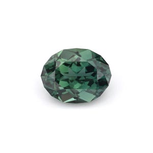 1.31ct Natural Heat Only Sapphire Blue-Green Oval 7.38x5.77mm