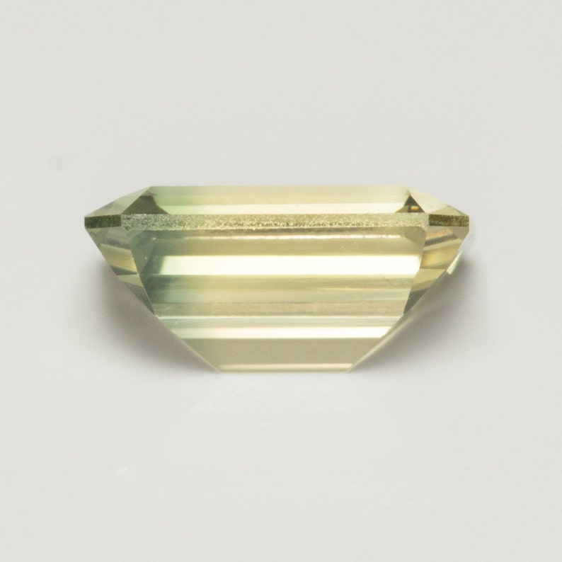 0.698 Carat Yellow Sapphire Excellent Cut Emerald 6 x 4 mm Calibrated Heated Loose Stone