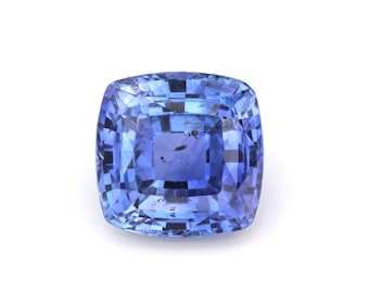 1,94 ct Natuurlijke hittebehandelde saffierblauwe kussenslijping 7,06 x 6,92 mm