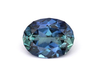 2.21ct Natural Heat Only Sapphire Blue / Multi-Color / Blue-Green Oval 9.01x7.04mm