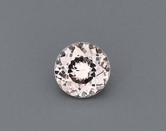 1.1ct Natural Unheated Sapphire Pink-Orange Round 6.47x6.46mm