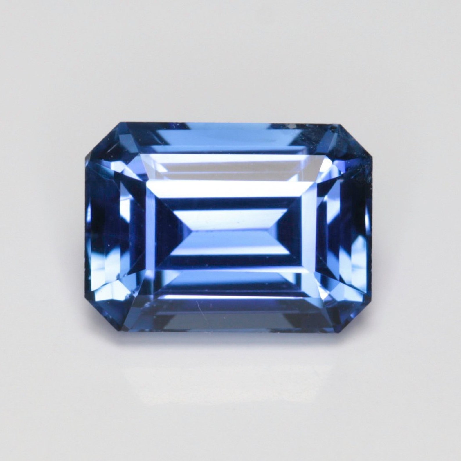 Natural Blue Sapphire 0.782 carats Emerald Cut | Etsy