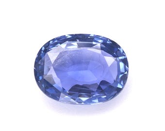 1.56ct Natural Heat Only Sapphire Blue Oval 8.01x6.10mm