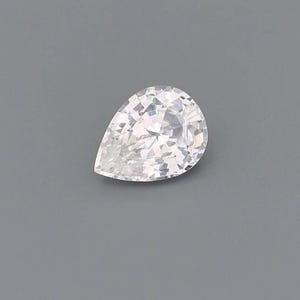 1.21ct Natural Unheated Sapphire White Pear 7.97x6.01mm