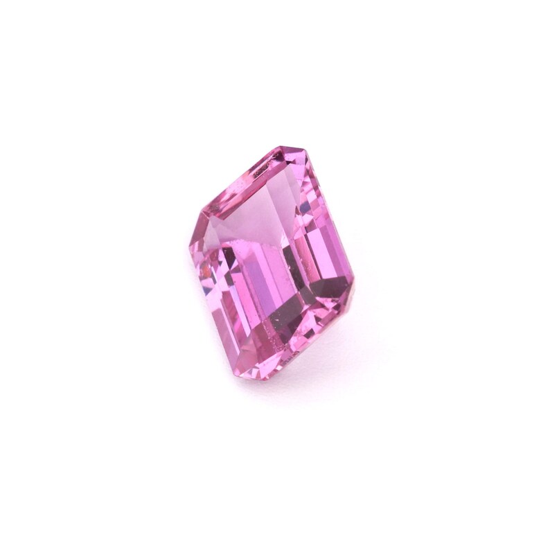 1.0ct Natural Heat Only Sapphire Pink Emerald 6.94x4.99mm - Etsy UK