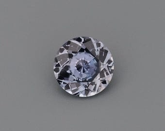 Natuurlijke, onverhitte saffier van 1,57 ct, paars, rond, 7,50 x 7,50 mm