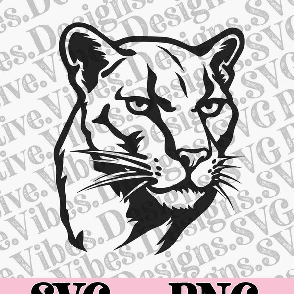 Cougar svg png, cougars, Cougar pride, school pride mascot, cut file printable for Cricut & Silhouette, sports, Cougars Love Vibes Cheer