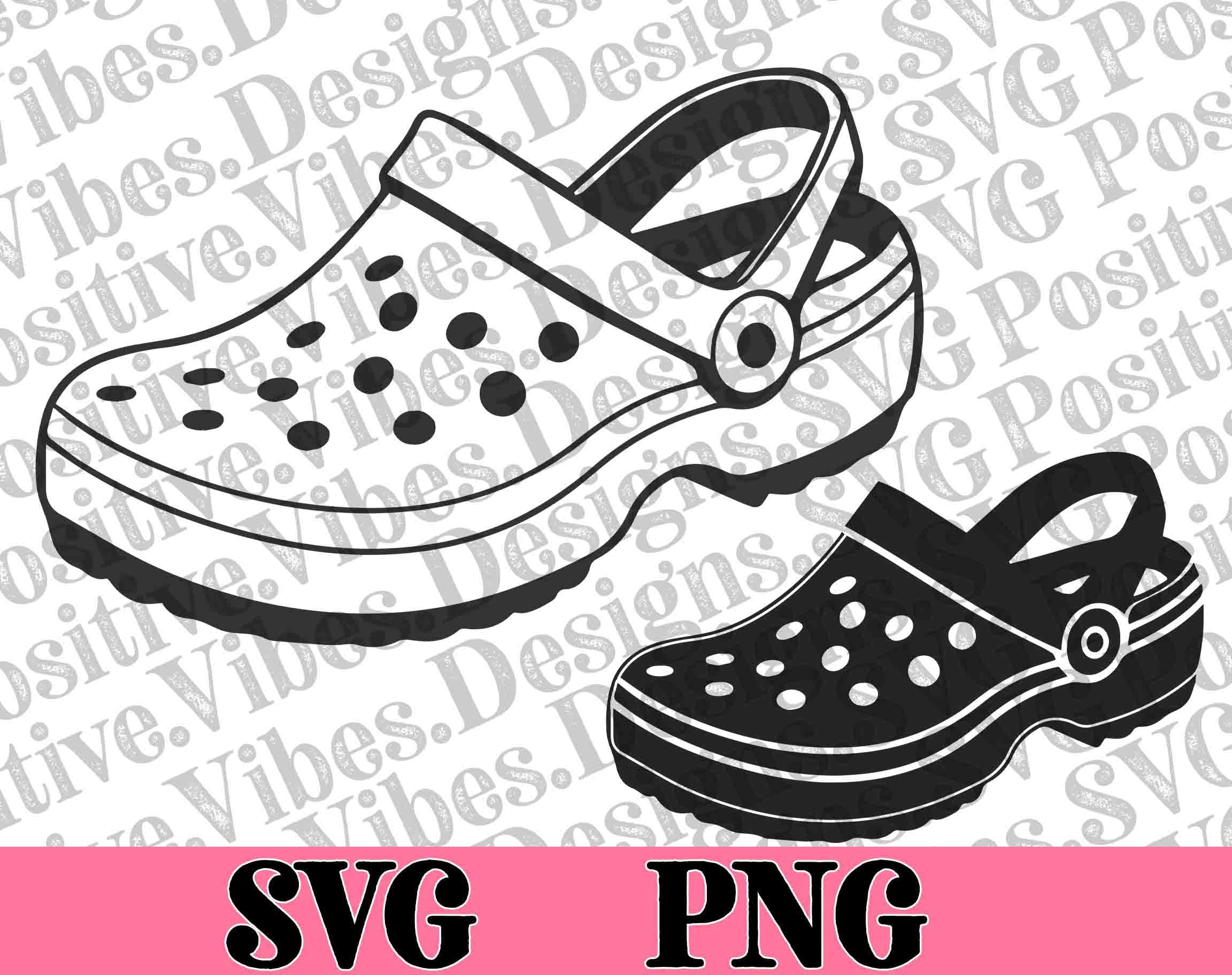 Croc Shoe SVG, Croc Shoe PNG, Croc Shoe Clipart, Croc Shoe Vector, Croc ...