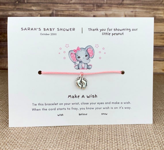 Baby shower bracelet favors sales