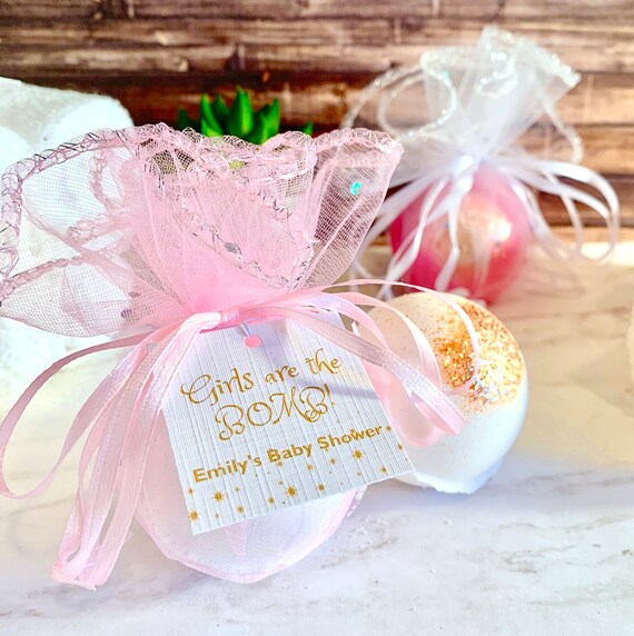 bath bomb baby shower favors