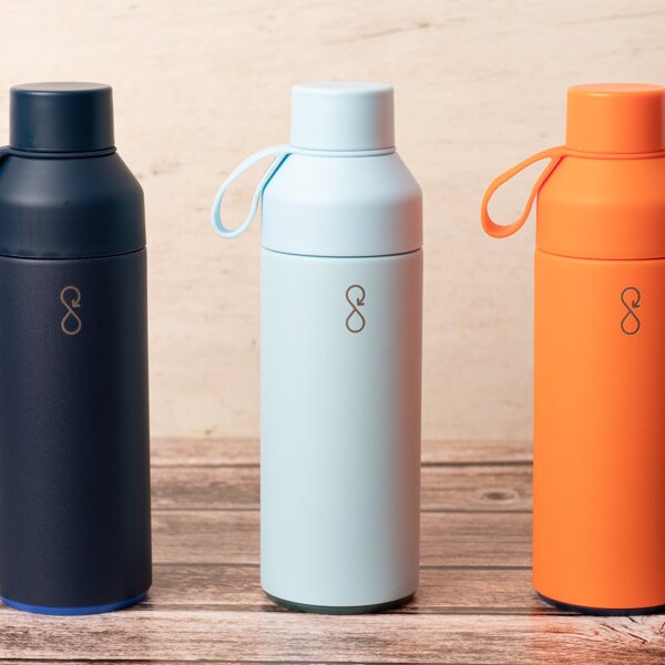 Ocean Bottle - Reusable Water Bottle & Flask - Eco Friendly Upcycled Insulated Travel Bottle or Flask  - Sustainable Bottle - 500ml - No BPA