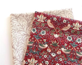 Paquet de tissu Patchwork Morris, 2 pièces.