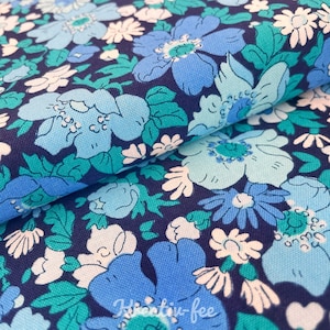 Liberty Fabric London "Collezione Flower Show Midnight Garden"